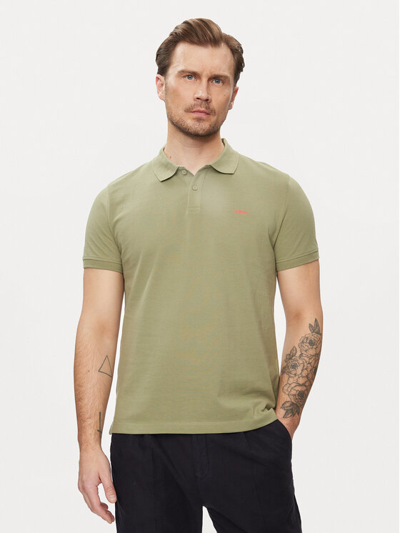 S.Oliver Polo Majica 2141481 Zelena Slim Fit