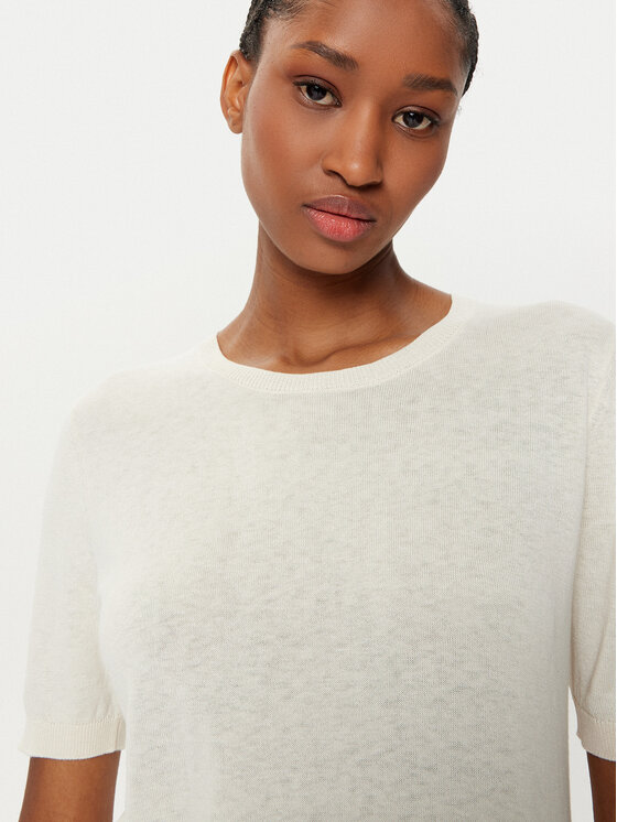 Weekend Max Mara Weekend Max Mara Sveter Zibetto 2515361041 Écru Regular Fit