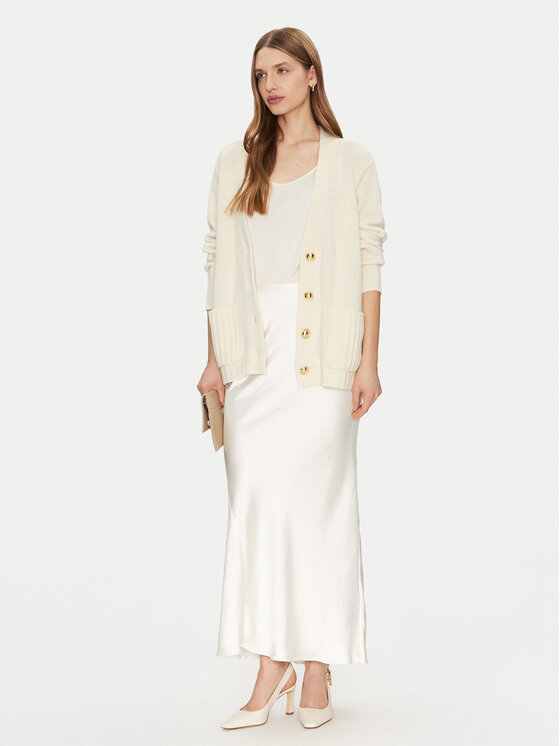 Luisa Spagnoli Luisa Spagnoli Kardigan Canolo 58505 Écru Regular Fit