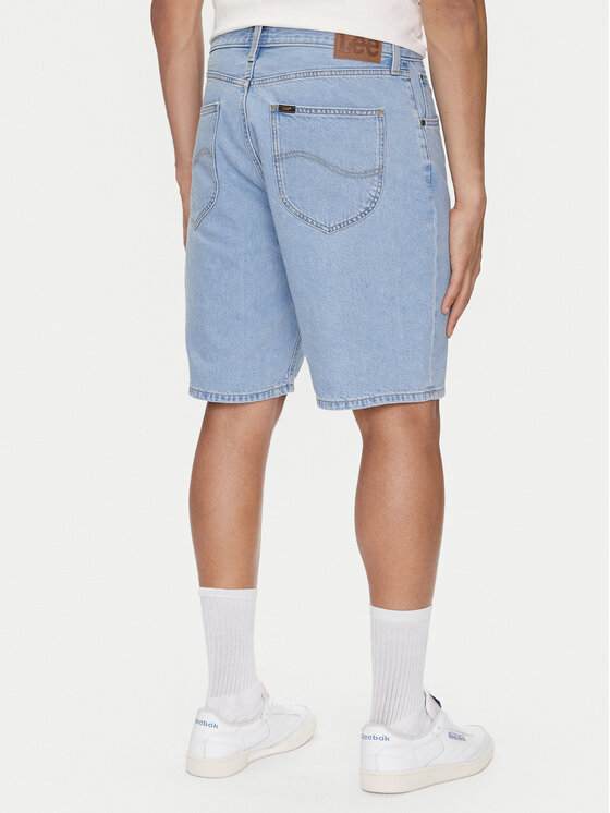 Lee Lee Džínsové šortky Asher 112364084 Modrá Loose Fit