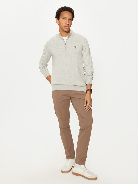 U.S. Polo Assn. U.S. Polo Assn. Пуловер MUP2963 Сив Regular Fit