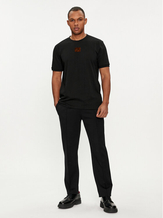 HUGO Hugo T-särk Diragolino_V 50501005 Must Regular Fit