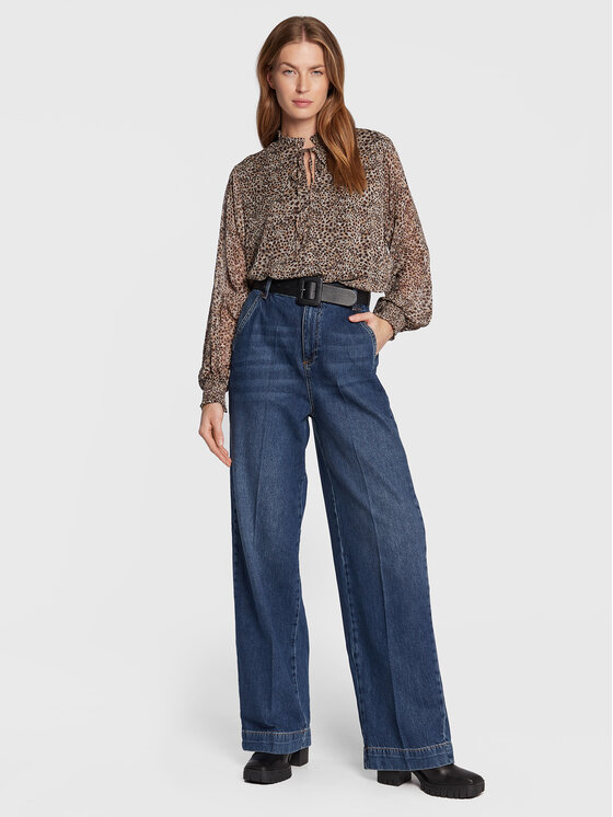 Blusa WF2531 T8726 Marrone Regular Fit