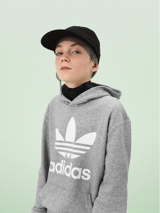 adidas adidas Світшот Trefoil GE1979 Сірий Regular Fit