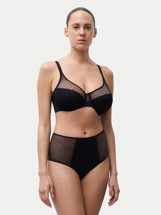 Chantelle Chantelle Класически бикини с висока талия Norah Chic C16M80 Черен