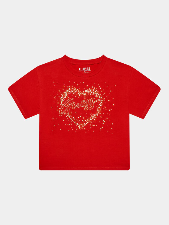 Guess Guess T-Shirt J3BI06 J1314 Rot Regular Fit