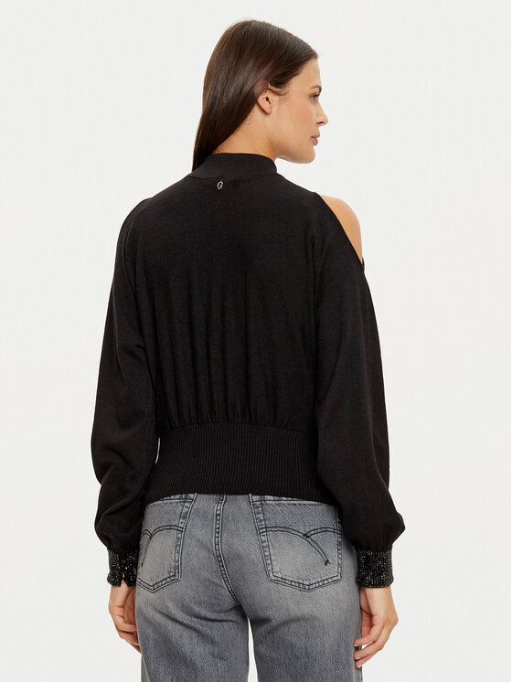 Guess Guess Πουλόβερ W5RR02 Z2ZK2 Μαύρο Regular Fit