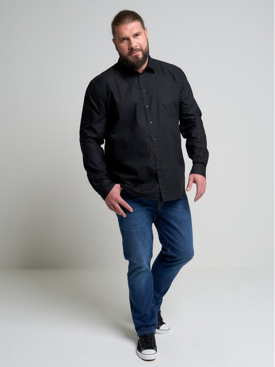 BIG STAR BIG STAR Koszula trixi_shirt_ls_906 Czarny Basic Fit