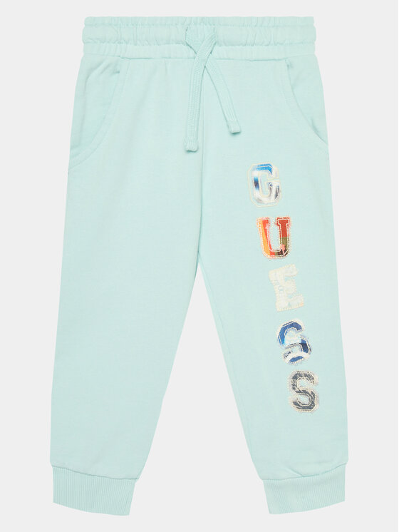 Guess Teplákové nohavice N4GQ11 KA6R3 Modrá Regular Fit