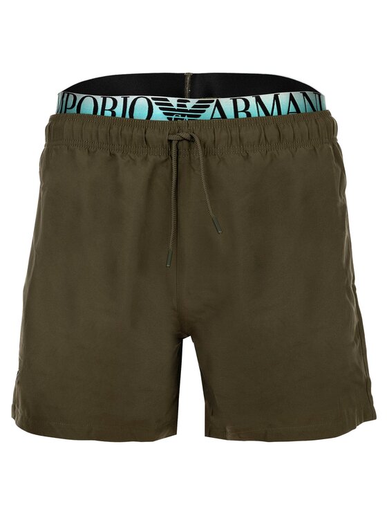Emporio Armani Emporio Armani Szorty kąpielowe 31684 Zielony Comfort Fit