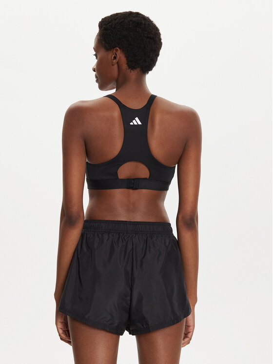 adidas adidas Sportski grudnjak Powerimpact Luxe Medium-Support Maternity IT2727 Crna Slim Fit