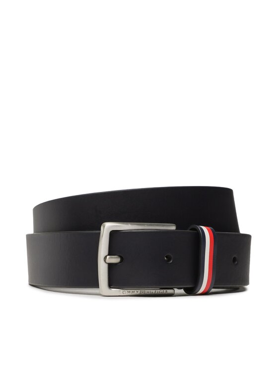 Tommy Hilfiger Dječji Remen Leather Belt AU0AU01560 Tamnoplava