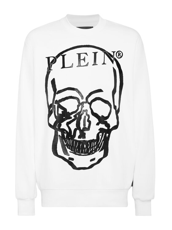 PHILIPP PLEIN PHILIPP PLEIN Bluza 239 Biały Regular Fit