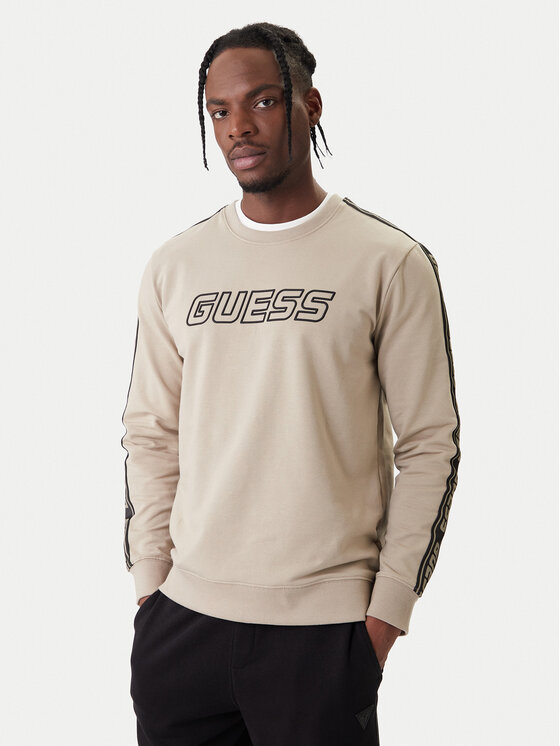 Guess Guess Pulóver Z4GQ24 K6ZS1 Bézs Regular Fit
