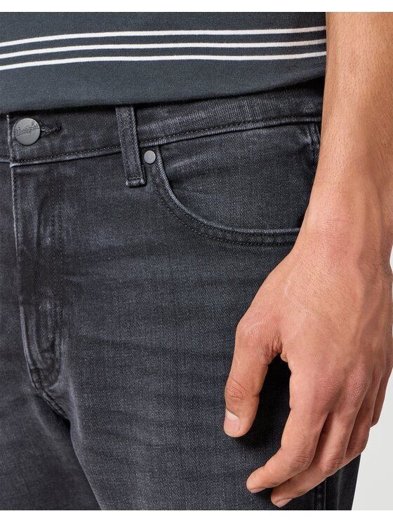 Wrangler Wrangler Jeansy Larston Nocturnal Czarny Slim Fit