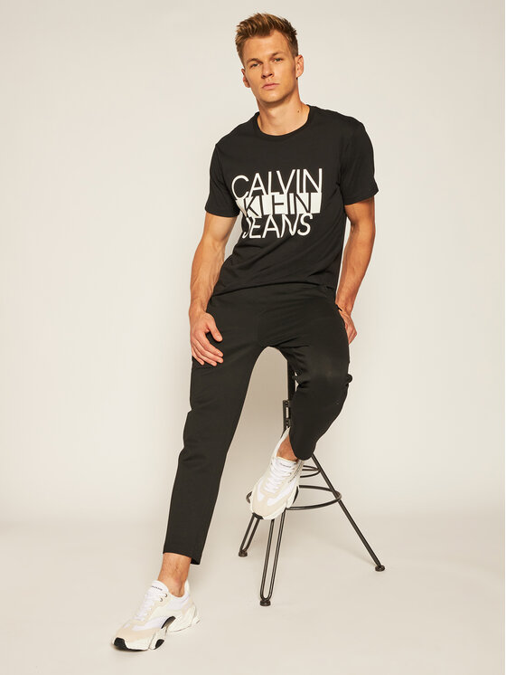 Calvin Klein Jeans T Shirt Colorblock Stripe Tee J30J316044 ern