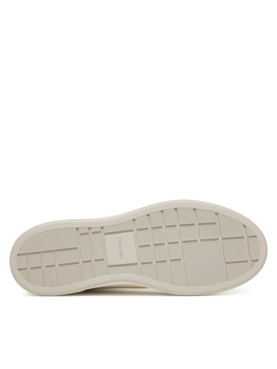 Calvin Klein Calvin Klein Snīkeri Basket Cups High Laceup Lth Mix YW0YW02024 Balts