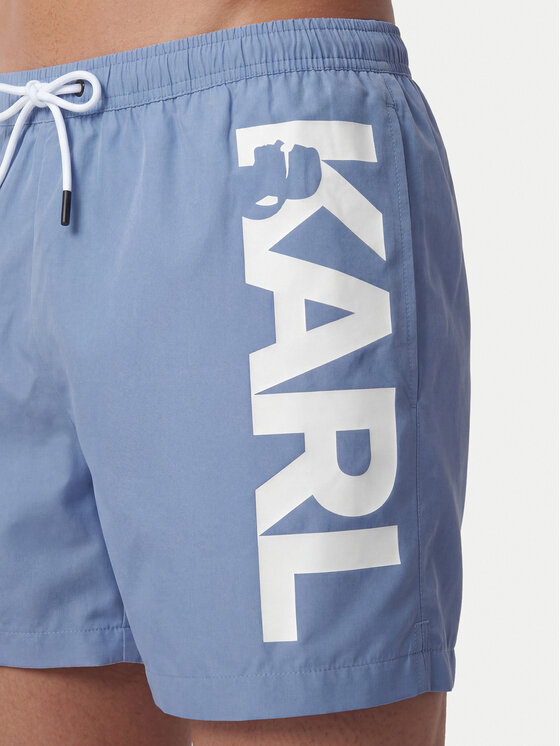 KARL LAGERFELD KARL LAGERFELD Шорти для плавання A1M46013 Голубий Regular Fit