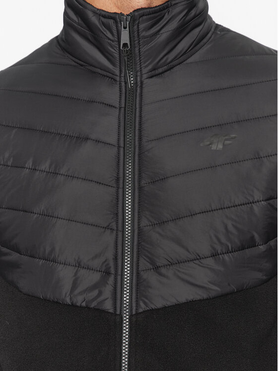 4F 4F Флісовий реглан 4FAW23TFLEM119 Чорний Regular Fit