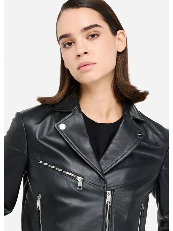 Liu Jo Liu Jo Giacca di pelle MF5174P040522222 Nero Regular Fit