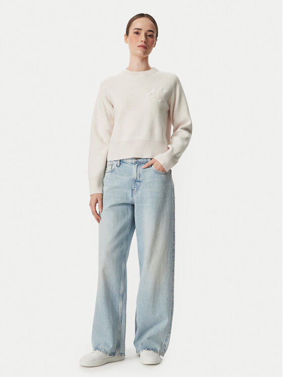 Calvin Klein Jeans Calvin Klein Jeans Sweter LV047H320G Różowy jasny Regular Fit
