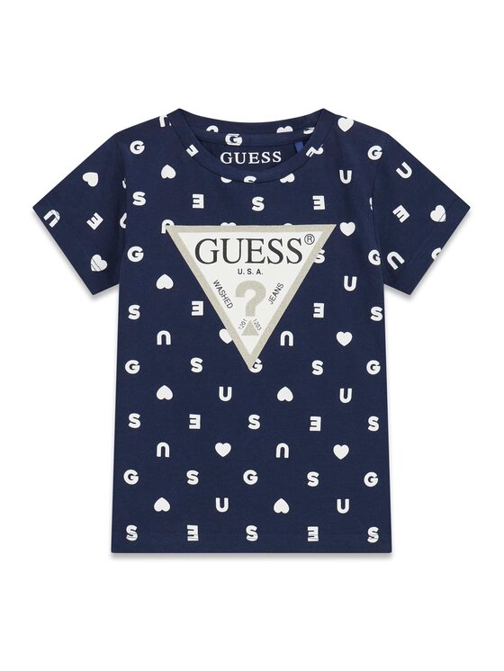 Guess Kids Guess Kids T-Shirt 183728 Modrá Classic Fit