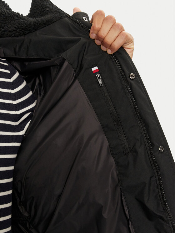 Tommy Hilfiger Tommy Hilfiger Žieminė striukė Rockie MW0MW36593 Juoda Regular Fit
