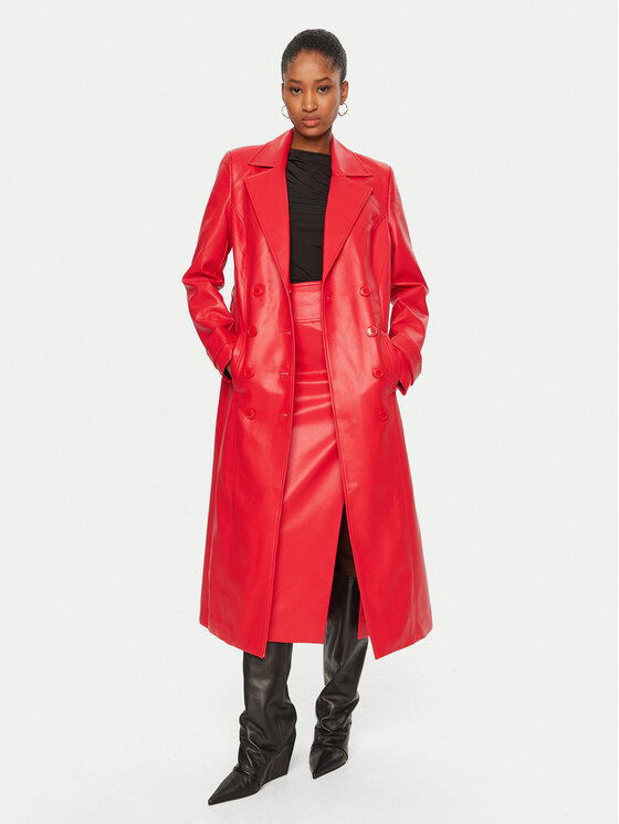 BARDOT BARDOT Tenchcoat Vegan 59736JB Rot Regular Fit