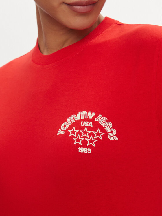 Tommy Jeans Tommy Jeans T-shirt Retro DW0DW17831 Crvena Boxy Fit