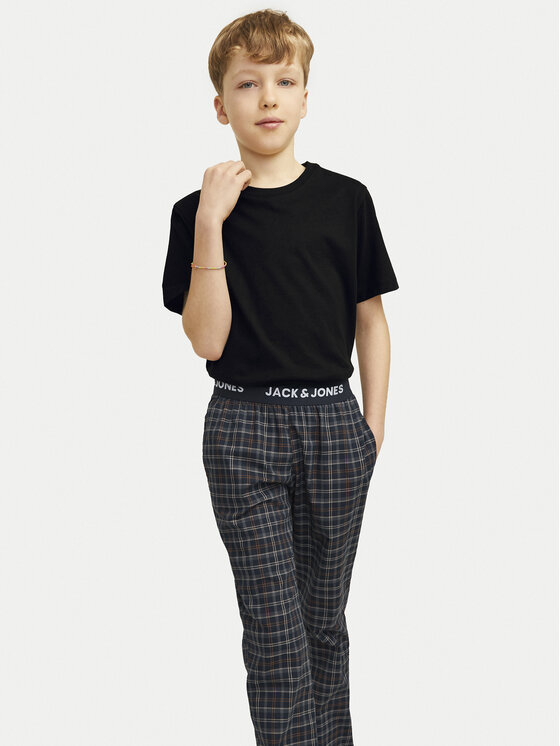 Jack&Jones Junior Jack&Jones Junior Pyžamo Basic 12264244 Černá Regular Fit
