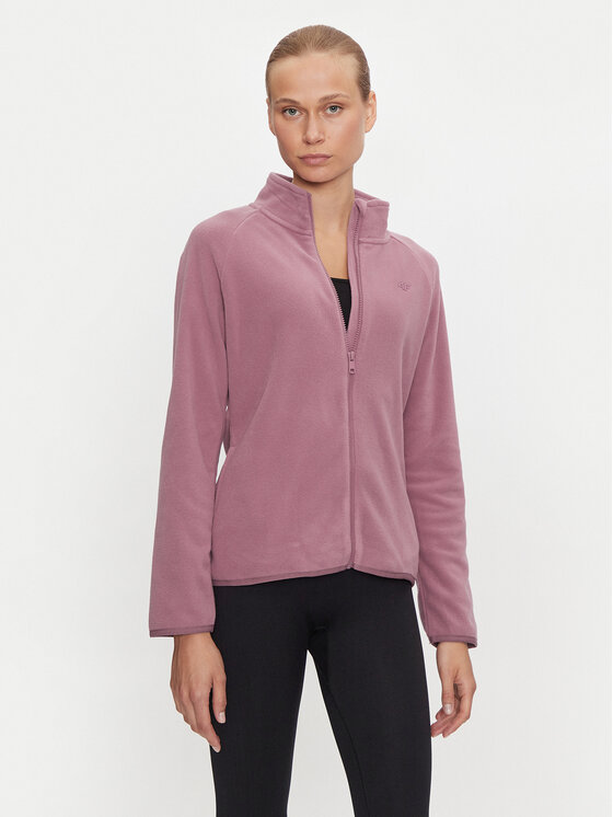 4F 4F Felpa di pile 4FWMM00TFLEF294 Rosa Regular Fit