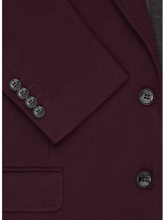 Pako Lorente Pako Lorente Marynarka P25SF-3X-011 Bordowy Slim Fit