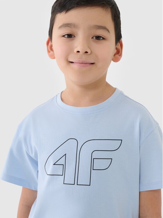4F 4F T-shirt 4FJWSS25TTSHM2325-33S Blu Oversize