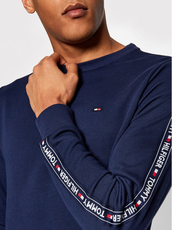 Tommy Hilfiger Tommy Hilfiger Pulóver Track UM0UM00705 Sötétkék Regular Fit