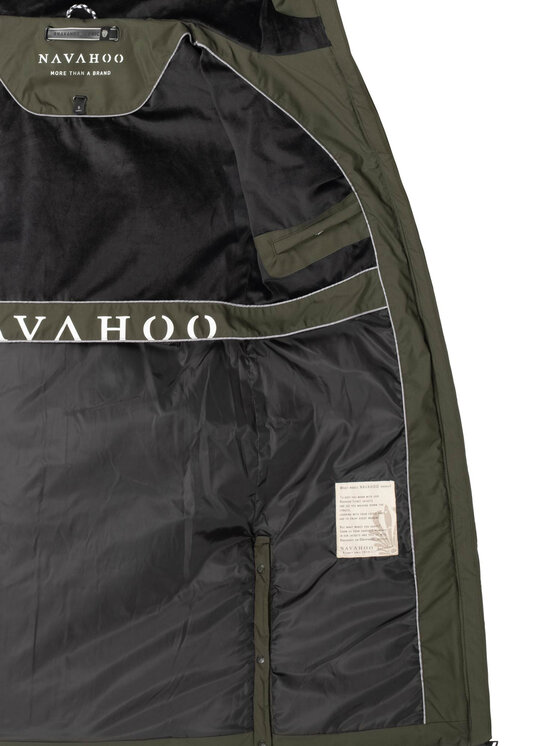Navahoo Navahoo Kurtka zimowa Schmatzibaer Zielony Regular Fit