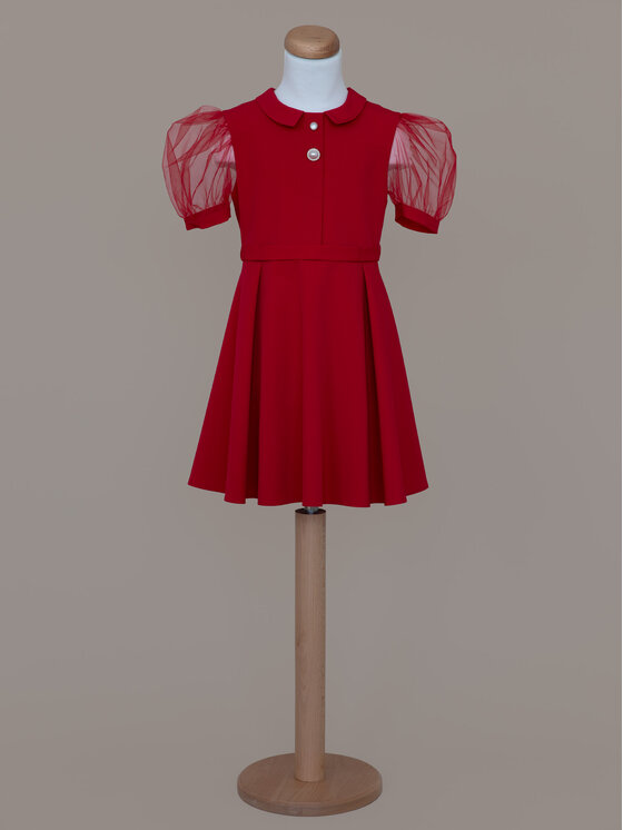 SLY SLY Sukienka 3W-05 Czerwony Comfortable Fit