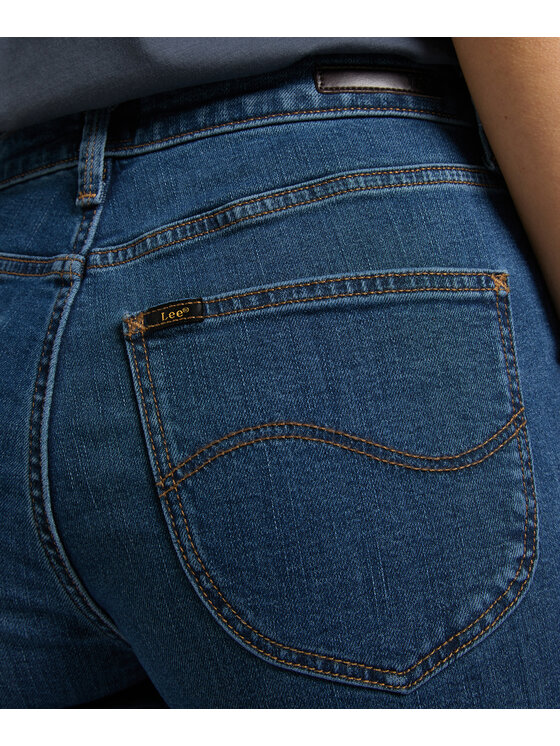 Lee Lee Jeansy L30UCAPQ Granatowy Regular Fit