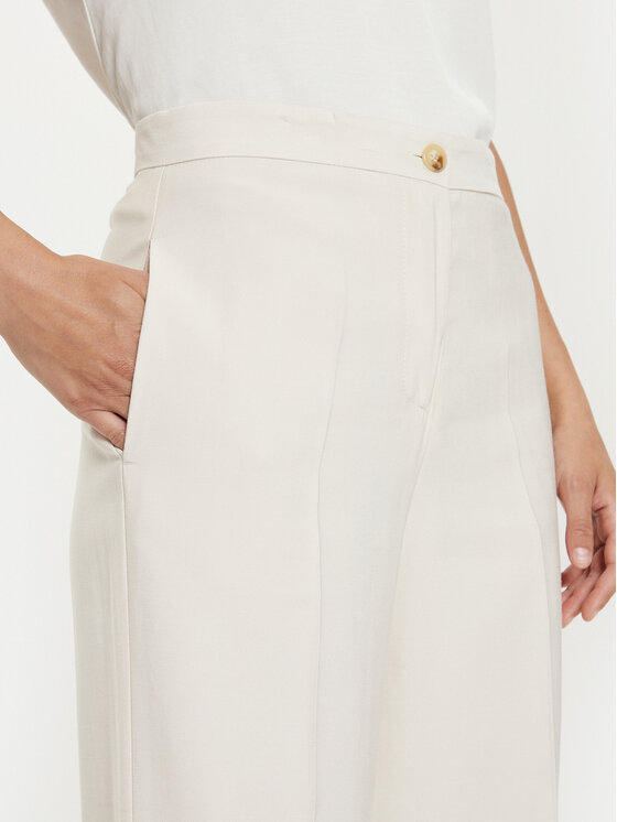 ViCOLO ViCOLO Szövet nadrág TB0049 Ekru Regular Fit