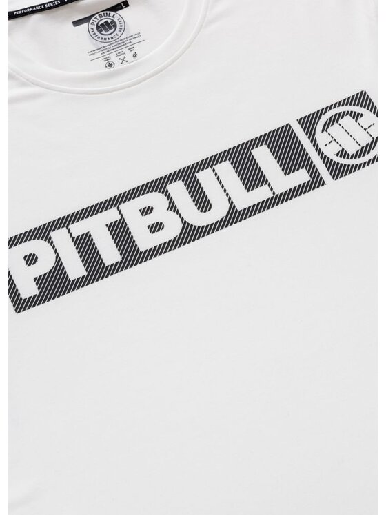 PITBULL PITBULL Koszulka techniczna Casual Sport HILLTOP Biały Regular Fit