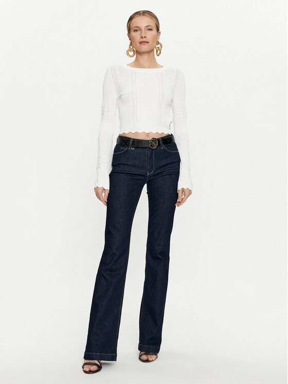 Guess Guess Pulover Adaline W4GR08 Z2U00 Écru Regular Fit