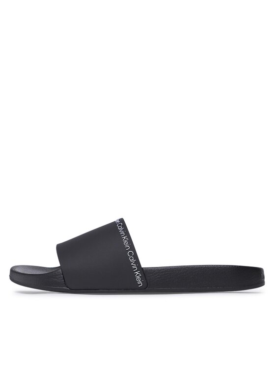 Calvin Klein Calvin Klein Iešļūcenes Pool Slide Rubber HM0HM00981 Melns