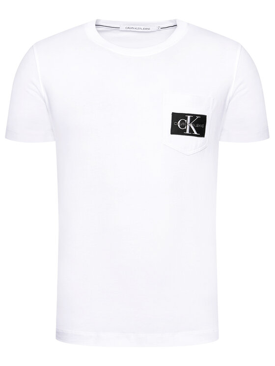 Calvin Klein Jeans T-shirt J30J318088 Bianco Regular Fit • Modivo.it