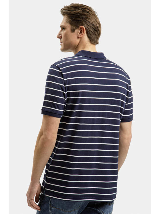 Cross Jeans Cross Jeans T-Shirt 16053-001 Granatowy Regular Fit