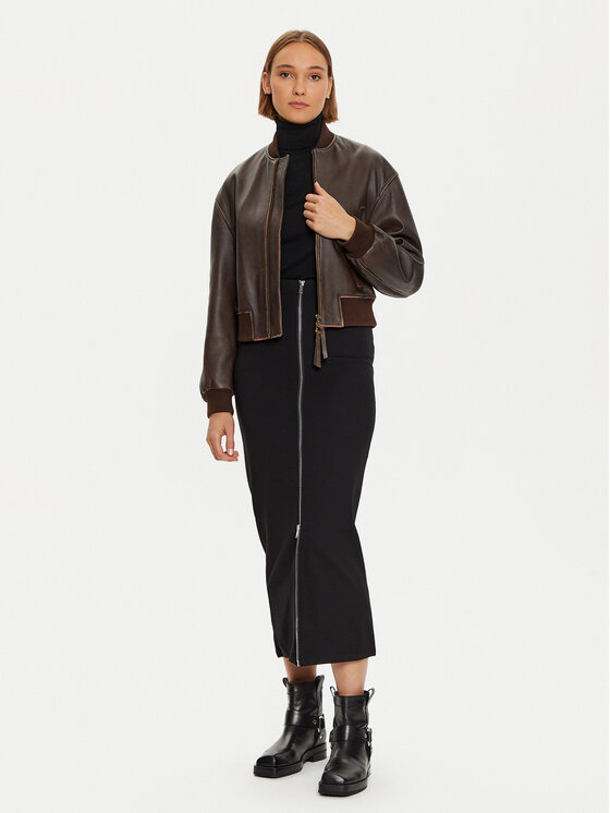 Karen by Simonsen Karen by Simonsen Fustă maxi Rebecca 10105102 Negru Slim Fit