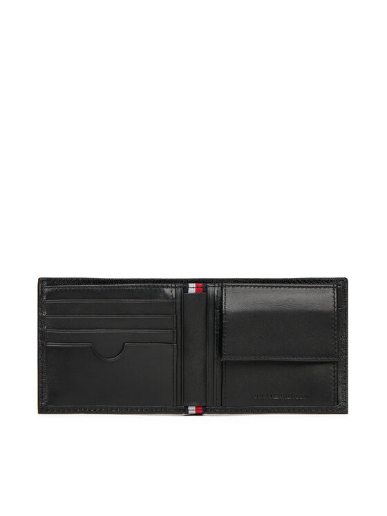 Tommy Hilfiger Tommy Hilfiger Μεγάλο Πορτοφόλι Ανδρικό Th Flag Cc And Coin AM0AM13519 Μαύρο