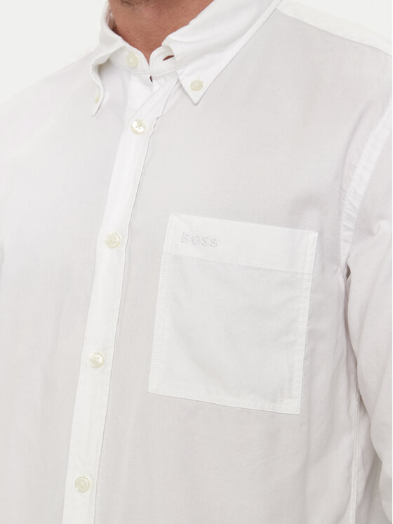 BOSS Boss Koszula S-Roan-Bd-E-1P-C-242 50515142 Biały Slim Fit