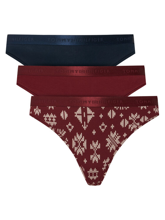 Tommy Hilfiger Tommy Hilfiger Set de bikini﻿ UW0UW05529 Roșu închis
