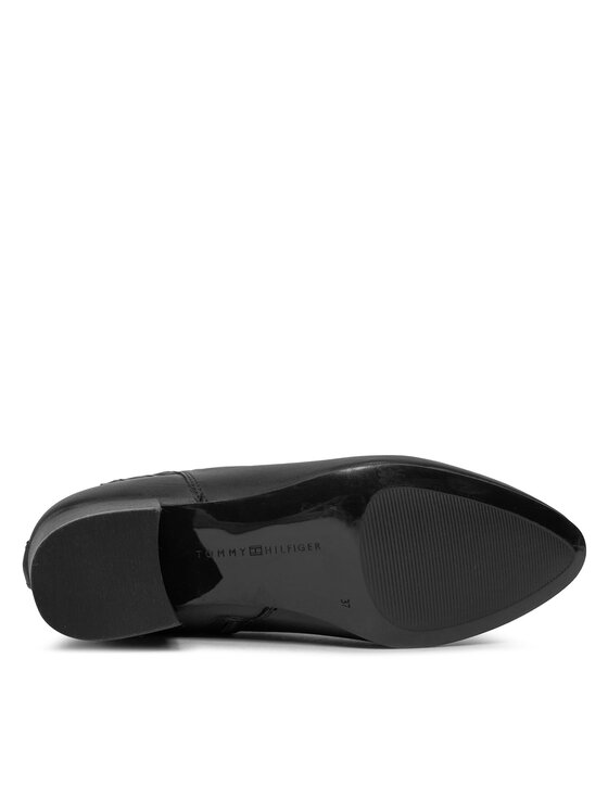Tommy Hilfiger Tommy Hilfiger Ботильйони Essential Leather Boot FW0FW07759 Чорний
