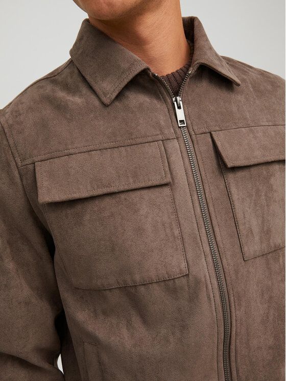 Jack & Jones Jack & Jones Bunda z imitácie kože Payton 12213082 Hnedá Regular Fit