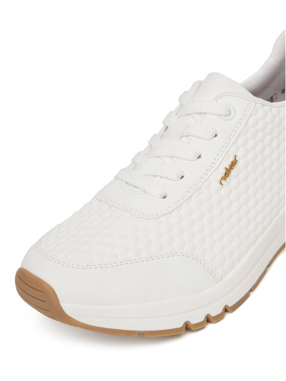 Rieker Rieker Sneakersy M6608-80 Biały